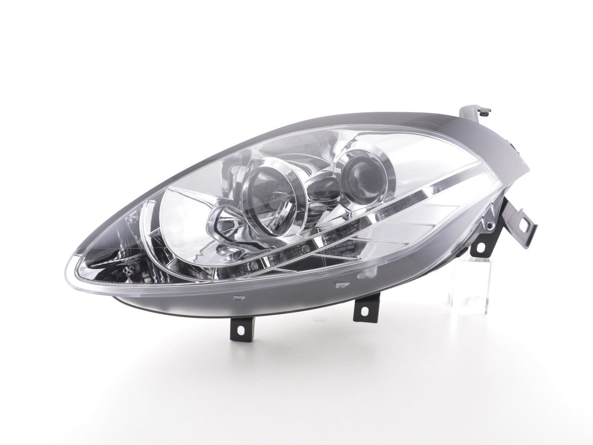 Scheinwerfer Set Daylight LED TFL-Optik Fiat Bravo Typ 198 07- chrom Scheinwerfer Set Daylight LED TFL-Optik Fiat Bravo Typ 198 07- chrom